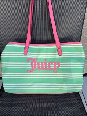 Juicy Couture Striped Tote, Great Condition